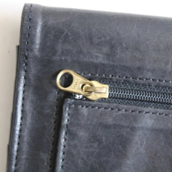 Coach Legacy Vintage 90s Black Bifold Water Buffalo Leather Envelope Wallet - Picture 7 of 8